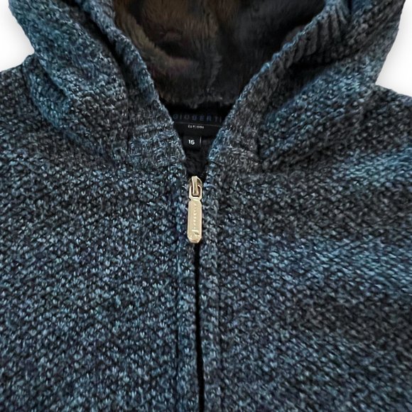 GIOBERTI Boys' Long Sleeve Full Zip Cardigan Sweater with Sherpa Lining - Picture 2 of 7